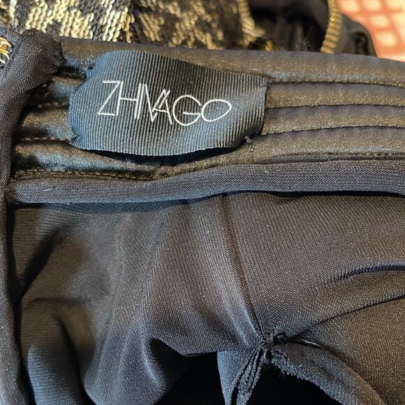 Zhivago The Shakedown Sequin Leopard Cheetah Long Sleeve Maxi Dress Size 6 - Picture 11 of 12